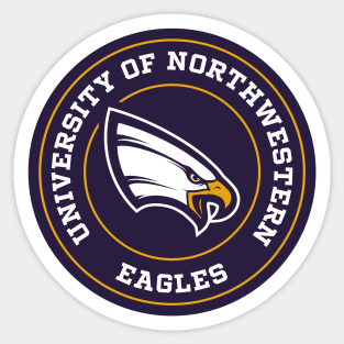 University of Northwestern Eagles Sticker